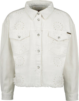 Vingino Denim Jacket-TANJA BRODERIE - Meisjes Jas - Maat 116 - Denim