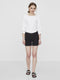 VERO MODA VMHOT SEVEN NW FOLD SHORTS MIX GA NOOS - Dames Jeanshorts - Slim fit - Maat XS