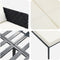 vidaXL - Ligbed - met - Kussens - voor - 2 - Personen - - - Antraciet - - - 115x153x69,5 - cm - - - Staal