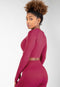 Gorilla Wear Hilton Seamless Long Sleeve - Crop top - Naadloos - Fuchsia - XS/S