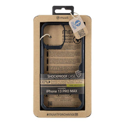 Muvit for Change - Telefoonhoes iPhone 13 Pro Max - Eco-friendly - Zwart