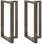 vidaXL - Bartafelpoten - 2 - st - T-vormig - 60x35x(100-101) - cm - staal - naturel