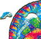 UNIDRAGON Houten Puzzel Voor Volwassenen Dier - Regenboogkleurige Kameleon - 107 stukjes - Small 19x24 cm
