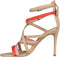 GUESS Kaira/Sandalo - Dames Sandalen met Hak - Beige - Maat 39