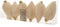 Dennenappel plastic glitter 8cm wolwit
