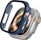 imoshion Screenprotector - Geschikt voor Apple Watch Ultra / Ultra 2 - 49mm - Full Cover Hard Case / Beschermend Hoesje - Donkerblauw