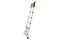 Original DIY - Telescopische Ladder Aluminium 2,60 m - 9 Tredes Ultracompact Grijs