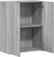 vidaXL - Archiefkast - 60x32x77,5 - cm - bewerkt - hout - grijs - sonoma - eiken