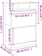 vidaXL-Schoenenkast-met-2-klaplades-80x34x116-cm-grijs-sonoma