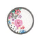 Melli Mello - Nora - Ontbijtborden Set 6 stuks - Ø 20cm - Porselein - Bloemen - Polkadot - Geschikt voor 6 Personen