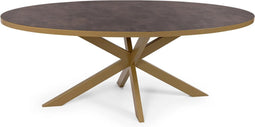 Stalux Eettafel - Tafel Mees - Stijlvol Design - Duurzaam Materiaal - Gemakkelijk Onderhoud - Bruin - 180 cm