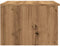 vidaXL - Salontafel - 50x50x36 - cm - bewerkt - hout - artisanaal - eikenkleur