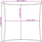 vidaXL - Zonnezeil - 160 - g/m² - vierkant - 2,5x2,5 - m - HDPE - lichtgrijs