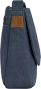 Travelon Heritage - Anti-diefstal Saddle Crossbody - RFID snijbestendige band vergrendelbare ritsen - Indigo