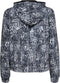 Only Play ONPMAJLI AOP LS HOOD JCK - Dames Sportjas - Ademend en vochtregulerend - Grijze slangenprint - Maat S