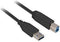 Sharkoon 5m - USB 3.0-A/USB 3.0-B - SuperSpeed 5 Gbit/s - Zwart