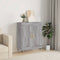 vidaXL - Dressoir - 69,5x34x90 - cm - bewerkt - hout - grijs - sonoma - eikenkleurig