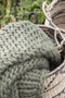 Light & Living - Plaid KNITTED - 152x127x0.5cm - Groen