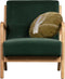 WOOOD Mark Fauteuil - Velvet - Flesgroen - 75x67x82