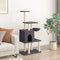 vidaXL - Kattenmeubel - met - sisal - krabpalen - 131 - cm - donkergrijs