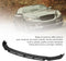 Universele zwarte bumperlip spoiler van ABS - 3 stuks