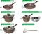 Just Perfecto JL-26 - 12 Delige Pannenset - Hittebestendige marmeren coating - Marron (12 stuks)