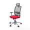 Piqueras y Crespo 1B086G2 - Bureaustoel - Verstelbare hoogte met armleuning - Rood
