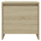 Nachtkastje 45x34x44,5 cm bewerkt hout sonoma eikenkleurig