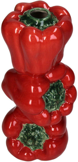 Hd collection - Vaas Paprika Fijn Aardewerk Rood 9.9x9.5x20.3 cm