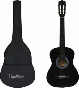 vidaXL - Gitaar - klassiek - beginner - met - tas - 3/4 - 36" - zwart
