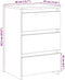 vidaXL - Nachtkastjes - 2 - st - 40x35x62,5 - cm - bewerkt - hout - artisanaal - eiken