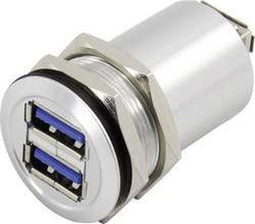 TRU COMPONENTS USB-14 USB A dubbele inbouwbus 3.0 Bus, inbouw Inhoud: 1 stuk(s)