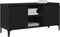 vidaXL - TV-kast - zwart - eiken - 102x35x50 - cm - bewerkt - hout
