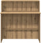 vidaXL - Receptiebalie - 100x50x103,5cm - bewerkt - hout - artisanaal - eikenkleur