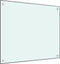 vidaXL - Spatscherm - keuken - 90x50 - cm - gehard - glas - zwart
