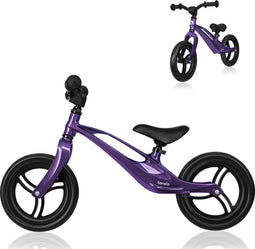 Lionelo Bart - Loopfiets - Uniek magnesium frame 2,8 kg - Antislip hoes voor het stuur - Paars