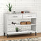 vidaXL - Wandkast - met - metalen - poten - OSLO - massief - grenenhout - wit