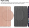 Lunso - Geschikt voor Lenovo Tab P11 Pro Gen 2 (2e generatie) - Tri-Fold Bookcase hoes - Rose Goud