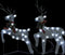 vidaXL - Kerstrendieren - 2 - st - 40 - LED's - zilverkleurig