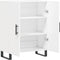 vidaXL - Dressoir - 69,5x34x90 - cm - bewerkt - hout - wit