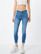Pieces PCDELLY SKN MW CR LB124-BA/NOOS BC Dames Jeans - Skinny Fit - Stretch Denim - Maat XS