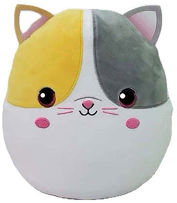 Ty Squish a Boo Yellow Grey Cat, 20cm