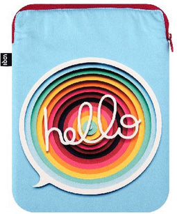 LOQI Laptop Sleeve - Hello Medium Recycled