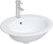 vidaXL - Wastafel - ovaal - 52x46x20 - cm - keramiek - wit