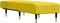 vidaXL - Chaise - longue - fluweel - geel