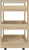 vidaXL - Keukentrolley - 60x45x80 - cm - bewerkt - hout - sonoma - eikenkleurig