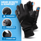 miVelo handschoenen - winddicht en waterafstotend - maat S - zwart