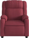 Fauteuil verstelbaar stof wijnrood