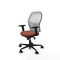 Piqueras y Crespo 2D036N0 - Bureaustoel - Verstelbare hoogte met armleuning - Wit Bruin