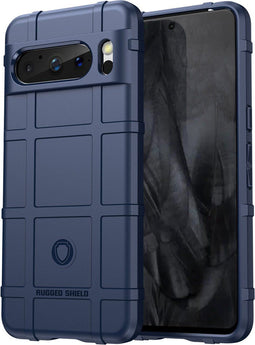 iMoshion Hoesje Geschikt voor Google Pixel 8 Pro Hoesje Siliconen - iMoshion Rugged Shield Backcover - Donkerblauw